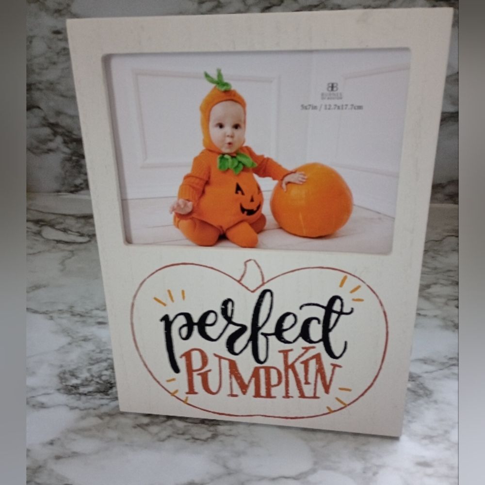 Perfect Pumpkin Baby Photo Frame ( No Glass)